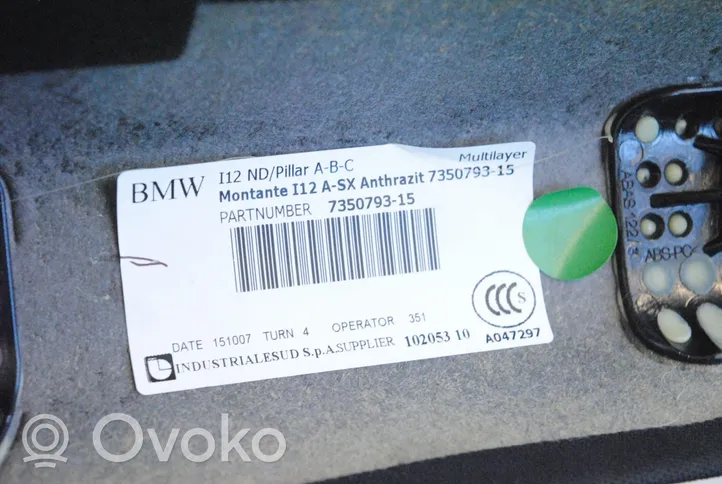 BMW i8 A-pilarin verhoilu 7350793