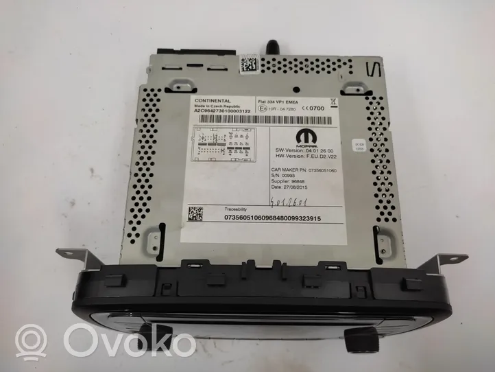 Fiat 500X Sound HiFi control unit module 735637913