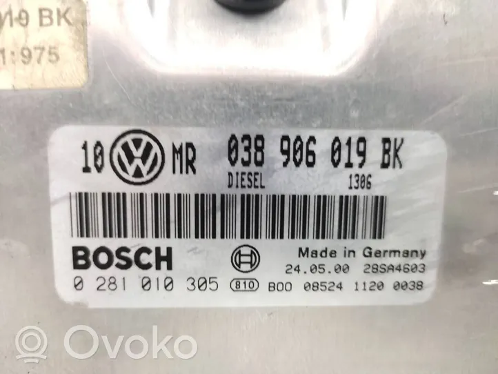 Volkswagen Passat Alltrack Unité de commande, module ECU de moteur 038906019BK