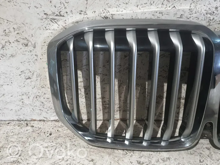 BMW X7 G07 Grille calandre supérieure de pare-chocs avant BMW