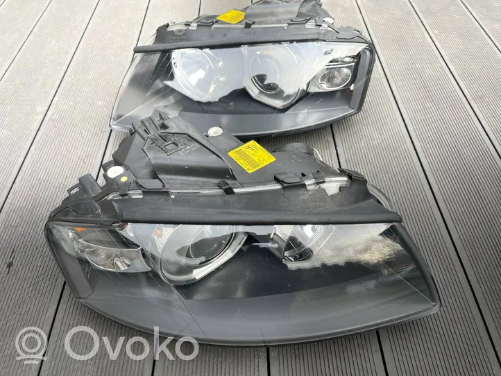 Audi A3 S3 8P Lot de 2 lampes frontales / phare 8P0941004D