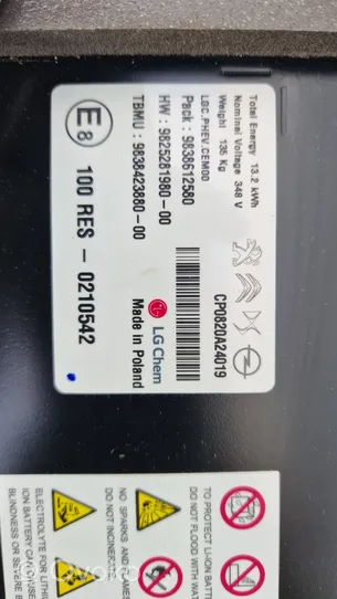 Opel Grandland X Batteria di veicolo ibrido/elettrico 9838612580