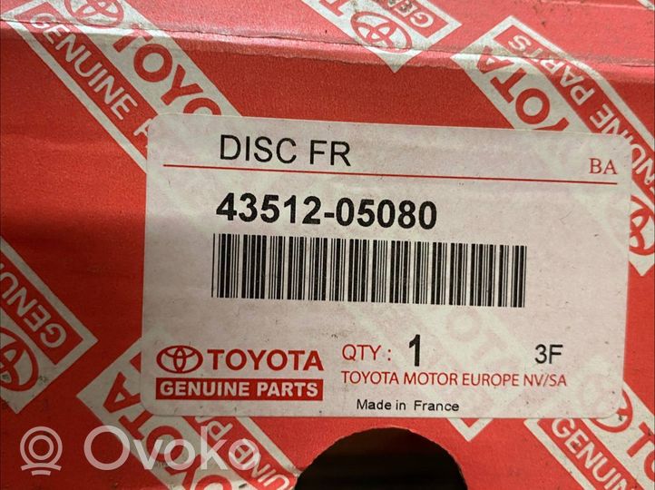 Toyota Corolla Verso AR10 Disque de frein avant 4351205080