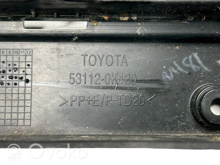Toyota Hilux (AN120, AN130) Grille inférieure de pare-chocs avant 531120K130