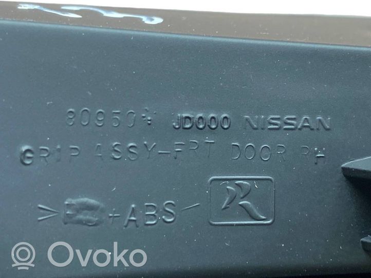 Nissan Qashqai Obudowa klamki wewnętrznej drzwi przednich 80950JD000