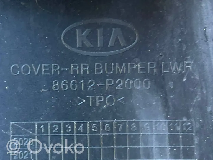 KIA Sorento IV Moulure inférieure de pare-chocs arrière 86612P2000