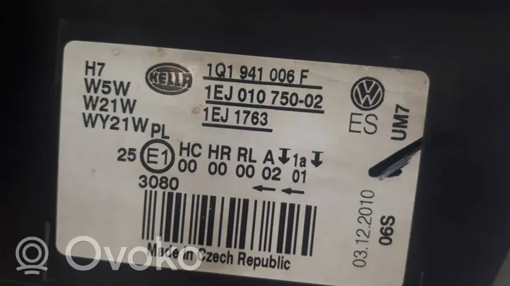 Volkswagen Eos Priekšējais lukturis 1Q1941006F