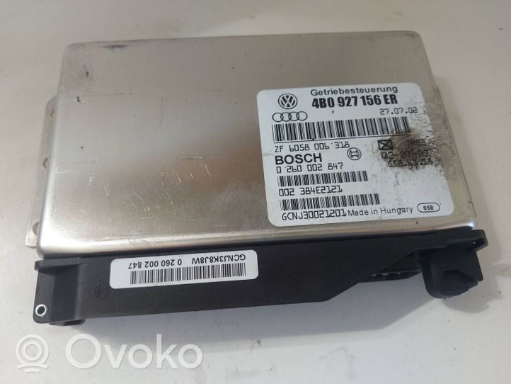 Audi A6 S6 C5 4B Module de contrôle de boîte de vitesses ECU 4B0927156ER