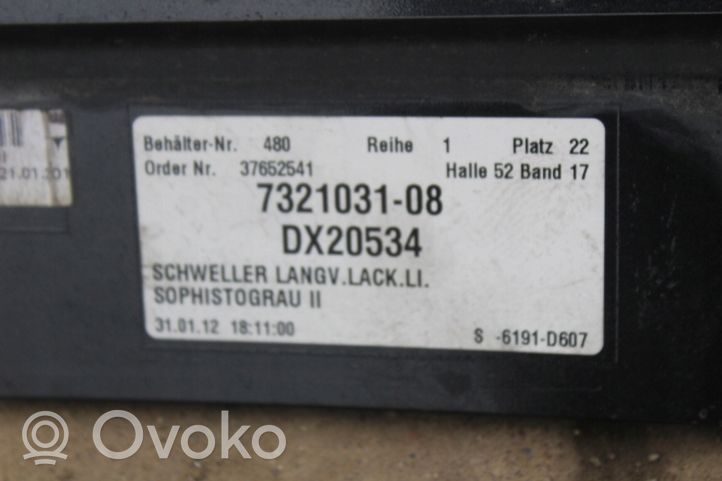 BMW 7 F01 F02 F03 F04 Etuoven kynnyksen suojalista 732103108