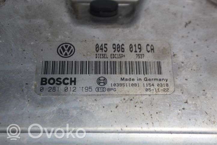 Volkswagen Polo IV 9N3 Centralina/modulo motore ECU 0281012195