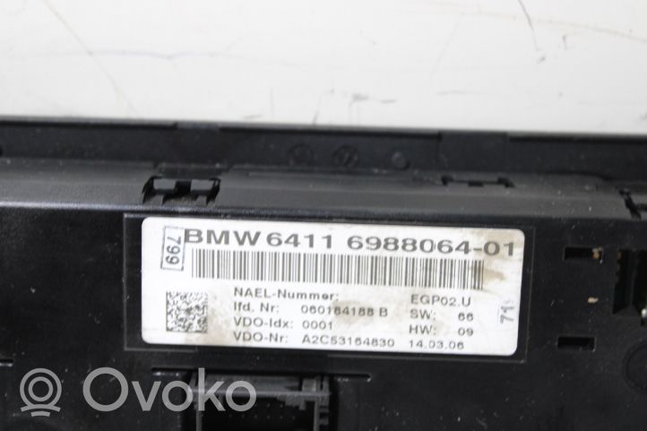 BMW 3 E90 E91 Interior fan control switch 