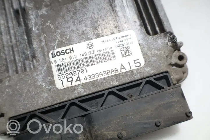 Fiat Croma Unité de commande, module ECU de moteur 0281012149