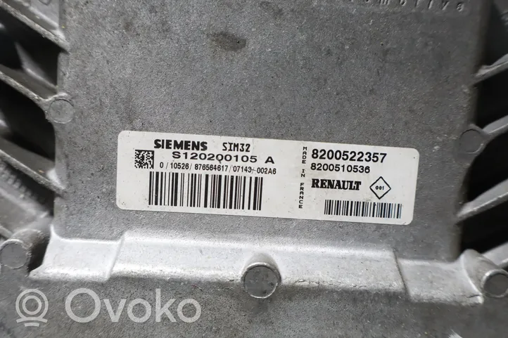 Renault Clio III Unité de commande, module ECU de moteur 