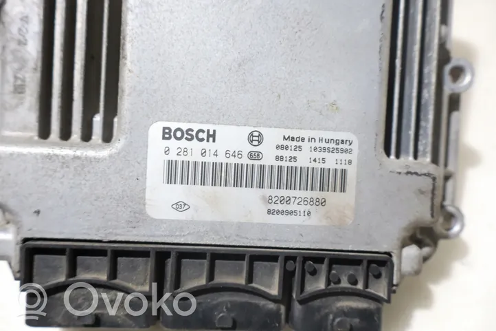 Renault Laguna III Komputer / Sterownik ECU silnika 0281014646