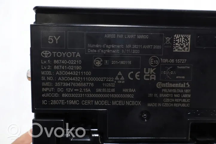 Toyota Corolla E210 E21 Unité / module navigation GPS 