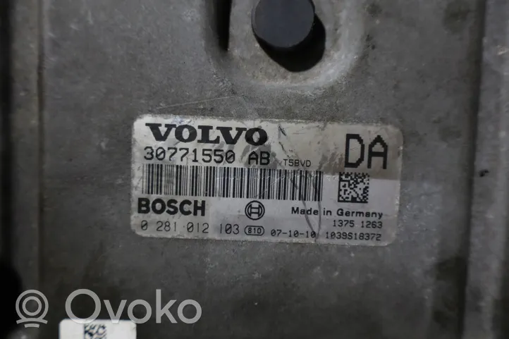 Volvo V50 Unité de commande, module ECU de moteur 0281012103