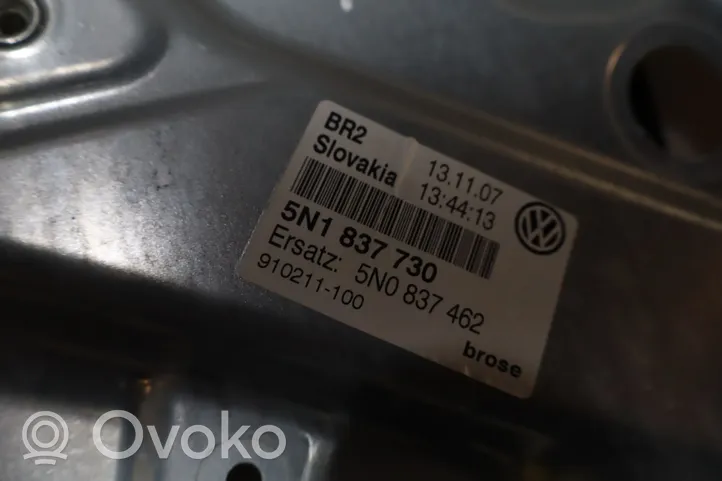 Volkswagen Tiguan Mechanizm podnoszenia szyby przedniej bez silnika 