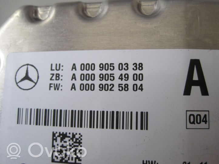 Mercedes-Benz A W176 Kamera szyby przedniej / czołowej A0009050338