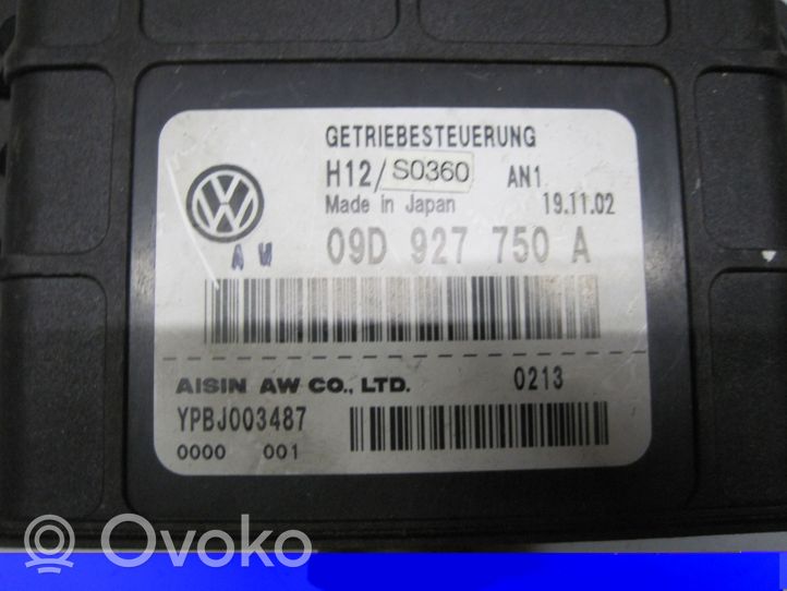 Volkswagen Touareg I Sterownik / Moduł skrzyni biegów 09D927750A