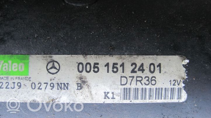 Mercedes-Benz S W220 Käynnistysmoottori 0051512401