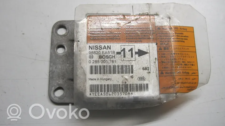 Nissan Pathfinder R51 Centralina/modulo airbag 98820EA51B