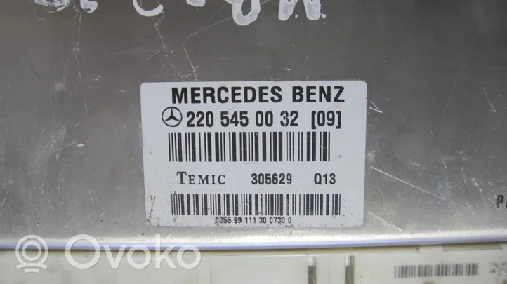 Mercedes-Benz S W220 ESP (stabilumo sistemos) valdymo blokas 2205450032