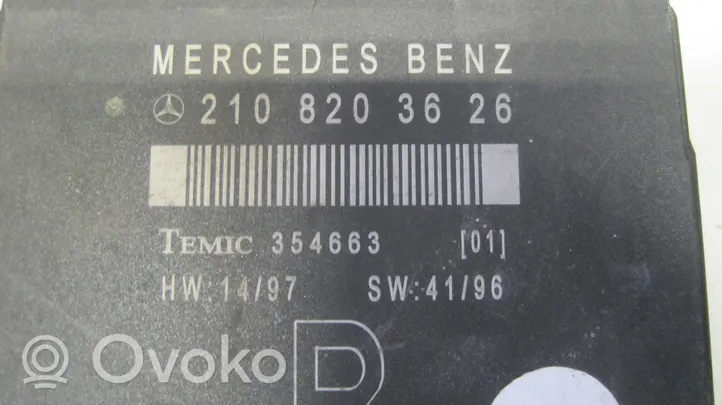 Mercedes-Benz E W210 Unité de commande module de porte 2108203626