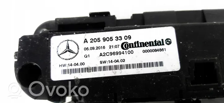 Mercedes-Benz C W205 Centralina del climatizzatore A2059053309
