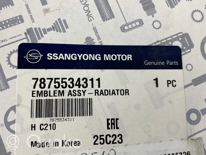 SsangYong Tivoli Inny emblemat / znaczek 78755-34311