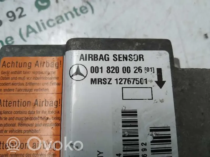 Mercedes-Benz E W212 Unidad de control/módulo del Airbag 0018200026