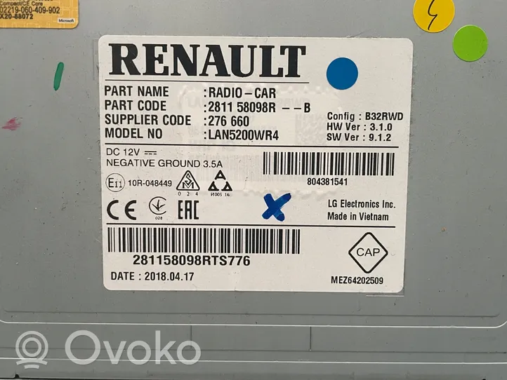 Renault Captur Pas bezpieczeństwa fotela przedniego 