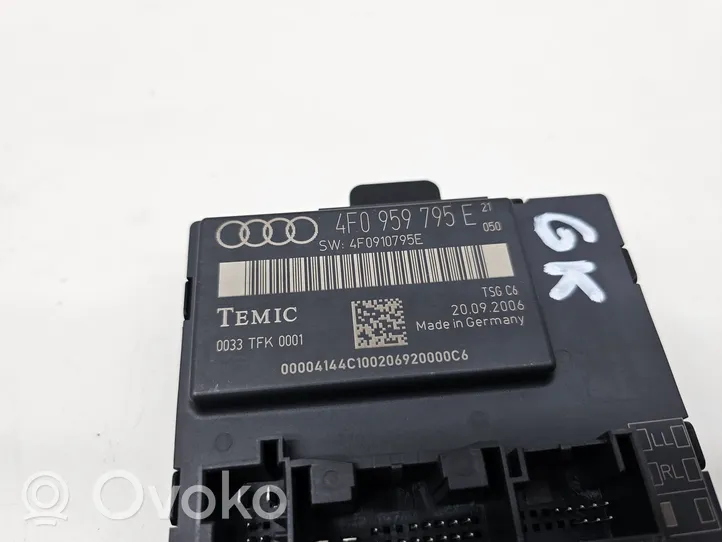 Audi A6 S6 C6 4F Centralina/modulo portiere 4F0959795E