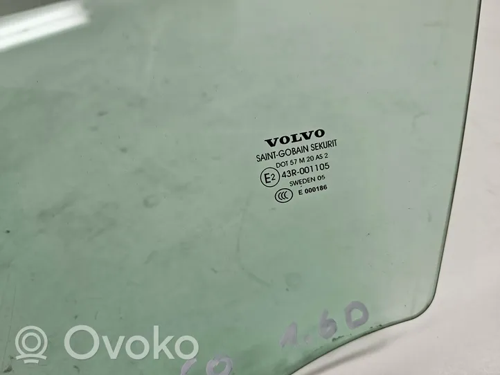 Volvo V50 Front door window glass four-door 43R001105