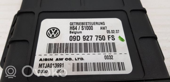 Audi Q7 4L Pārnesumkārbas vadības bloks 09D927750FS