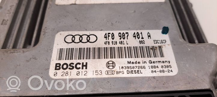 Audi A6 S6 C6 4F Variklio valdymo blokas 4F0907401A