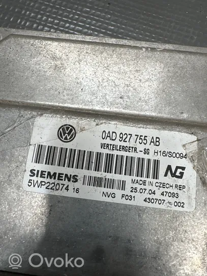 Volkswagen Touareg I Sterownik / Moduł napędu 0AD927755AB