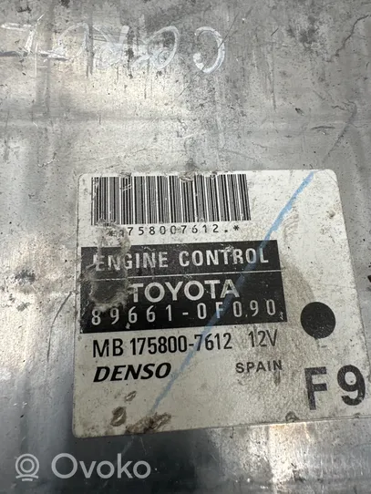Toyota Corolla Verso E121 Sterownik / Moduł ECU 896610F090