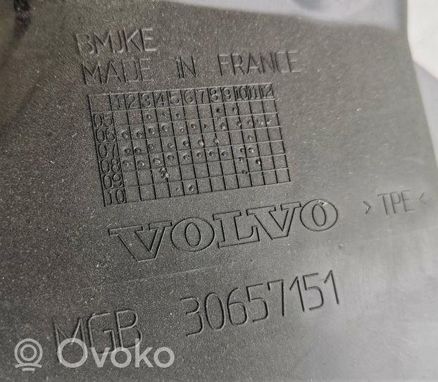 Volvo C30 Välijäähdyttimen ilmanohjauksen ilmakanava 30657151