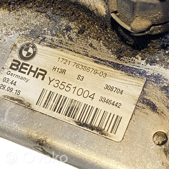 BMW 5 F10 F11 Refroidisseur d'huile moteur 7638679