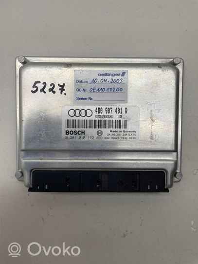 Audi A6 S6 C5 4B Moottorin ohjainlaite/moduuli 4b0907401r