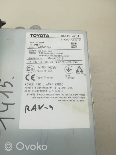 Toyota RAV 4 (XA50) Radio/CD/DVD/GPS-pääyksikkö 8614042541