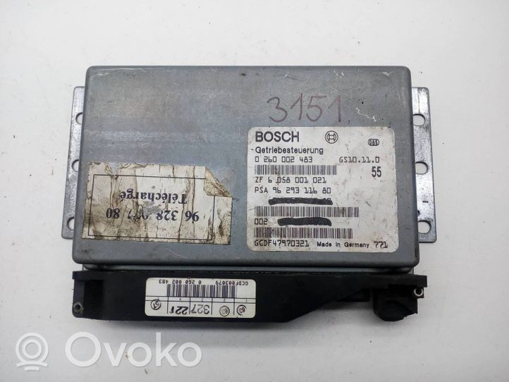 Peugeot 406 Module de contrôle de boîte de vitesses ECU 0260002483