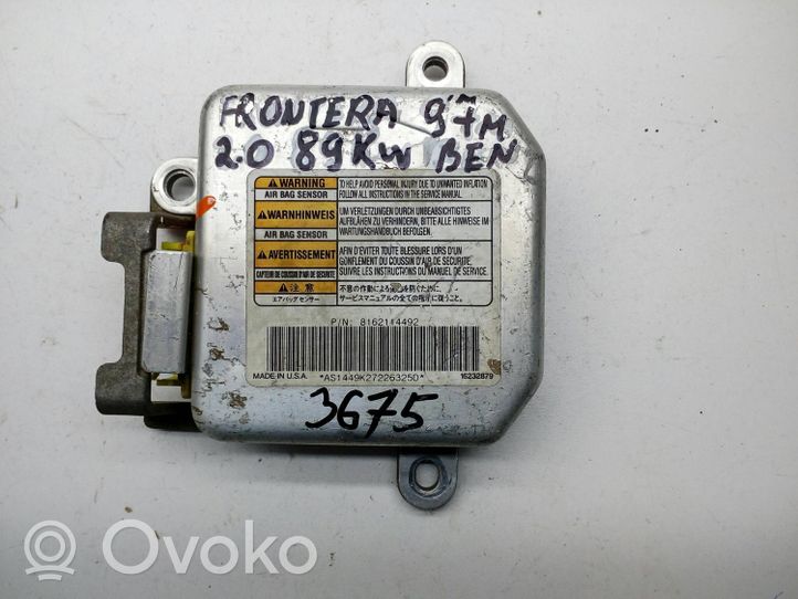 Opel Frontera A Oro pagalvių valdymo blokas 8162114492