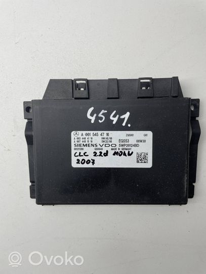 Mercedes-Benz CLC CL203 Module de contrôle de boîte de vitesses ECU A0015454716