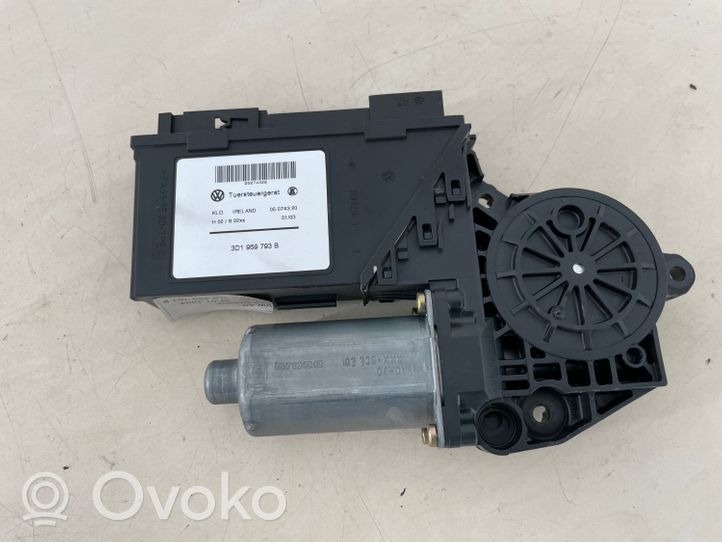 Volkswagen Touareg I Front door window regulator motor 3D1959793B