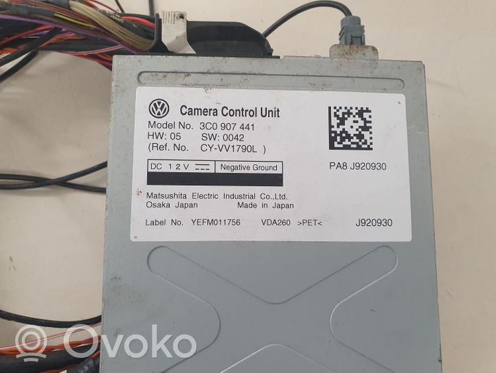 Volkswagen PASSAT B6 Camera control unit module 3C0907441