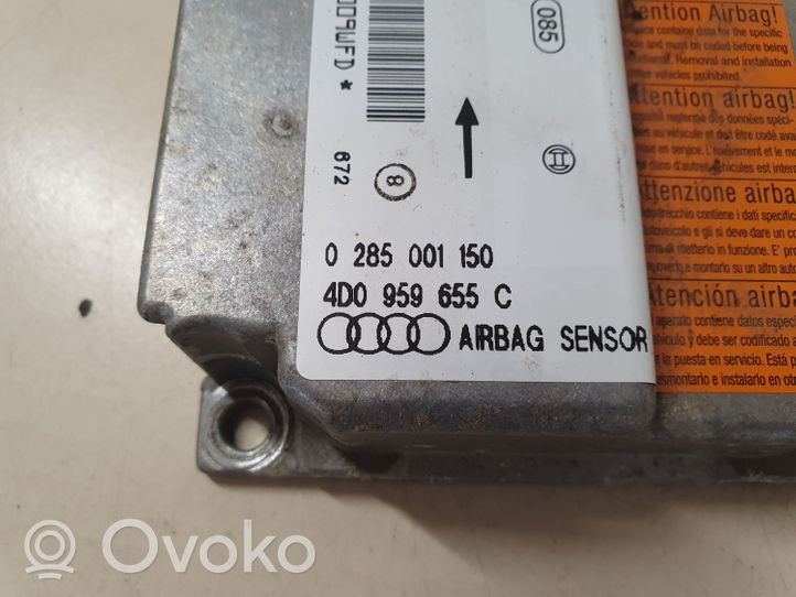 Audi A8 S8 D2 4D Module de contrôle airbag 4D0959655C