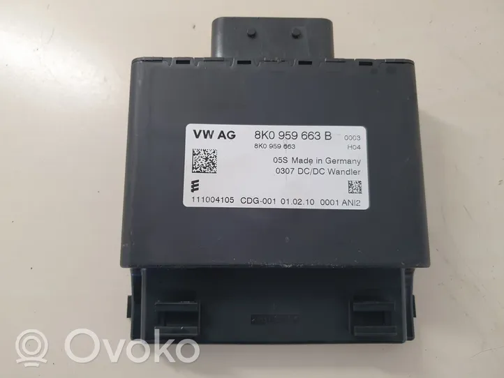 Audi A5 8T 8F Module convertisseur de tension 8K0959663B