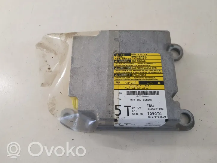 Toyota Auris 150 Oro pagalvių valdymo blokas 8917002560