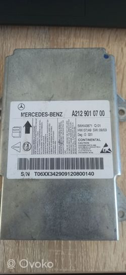 Mercedes-Benz E W212 Module de contrôle airbag A2129010700